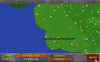 Map to Coven on the Bluff
