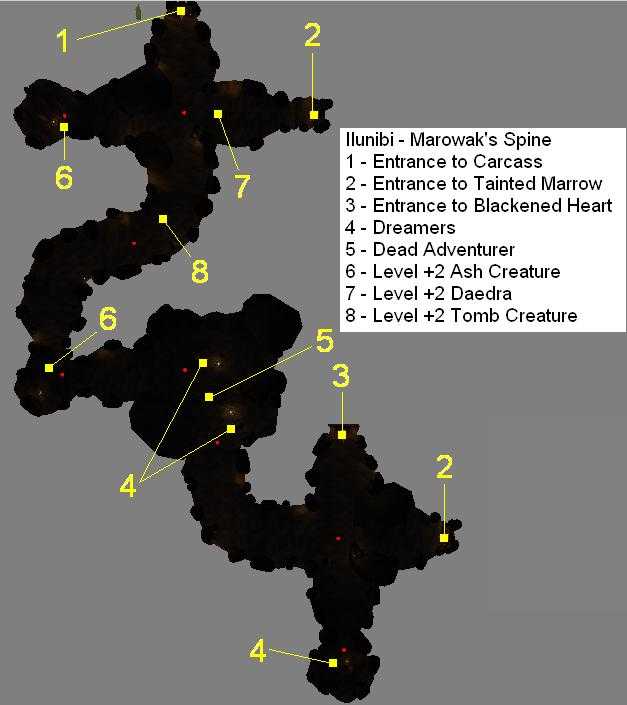 map 
of Ilunibi, Marowak's Spine